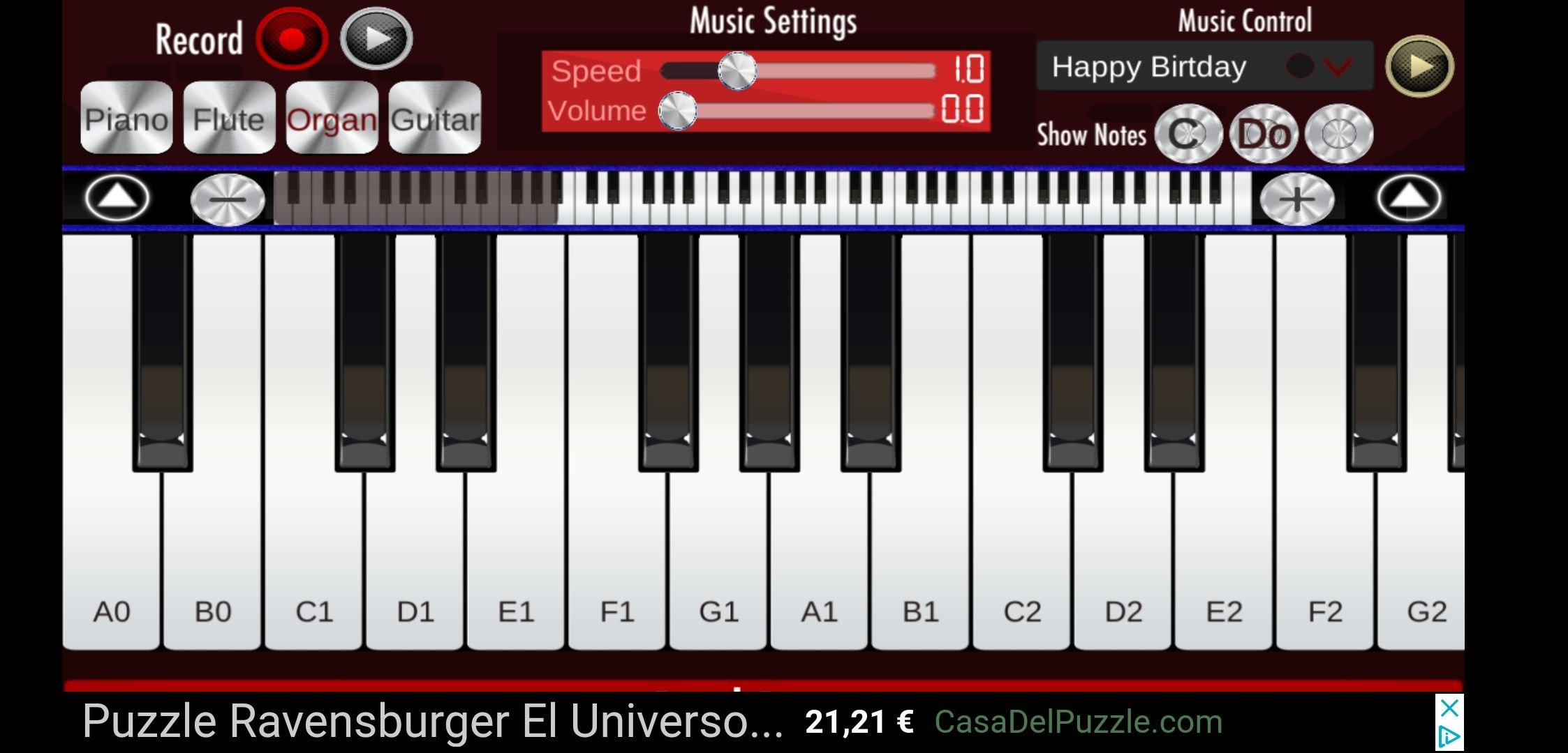 Real Piano 1.24 - Скачать для Android APK бесплатно