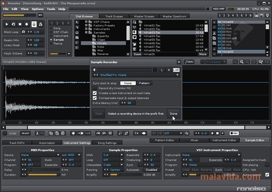 renoise midi import options