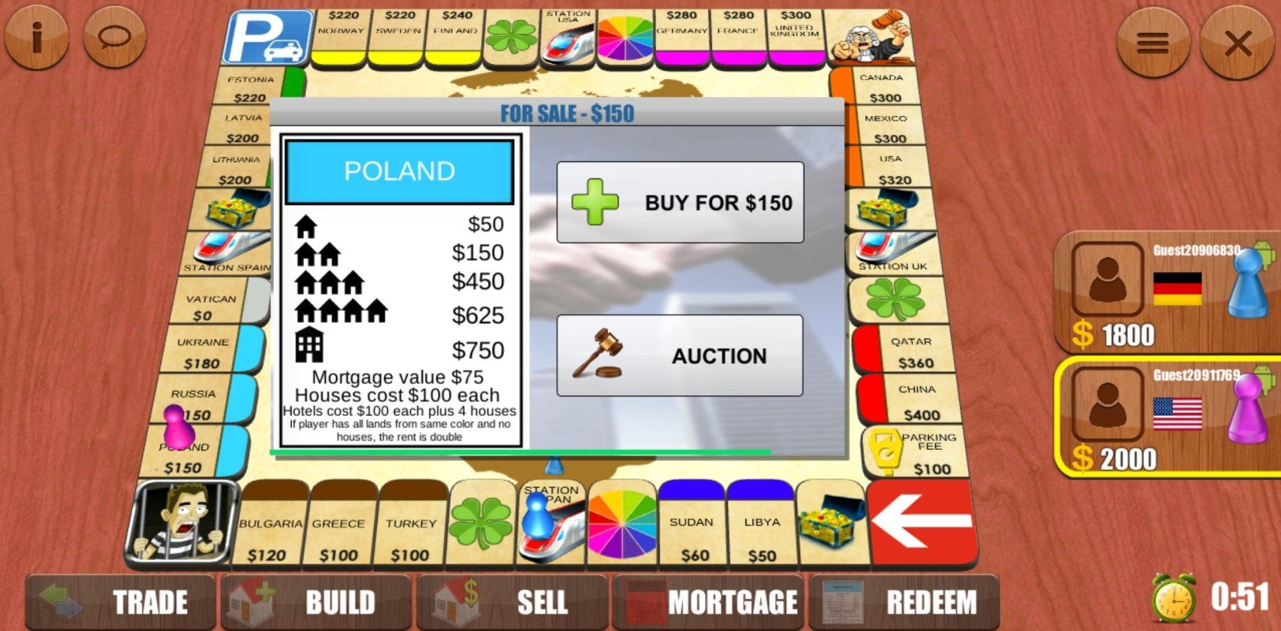 RENTO (monopoly)  Board Games Online