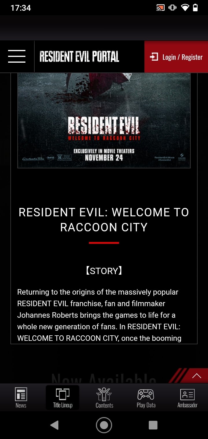 News, Resident Evil Portal