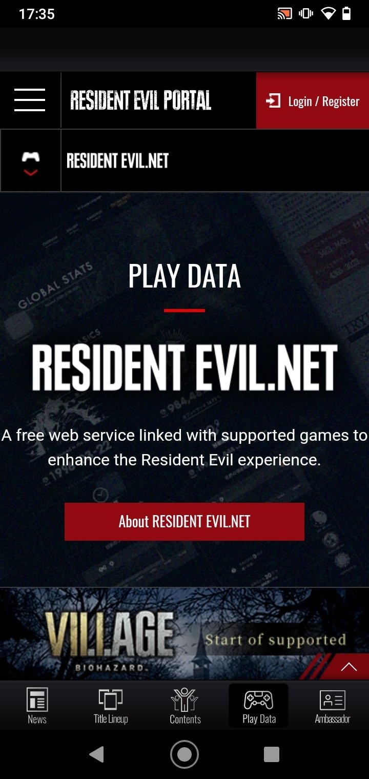 RESIDENT EVIL.NET  Resident Evil Portal