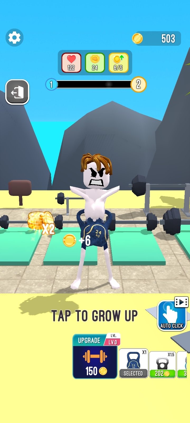 Lifting Hero vs. Roblock Gym Clicker: The Clicker Idle Battle - MAF