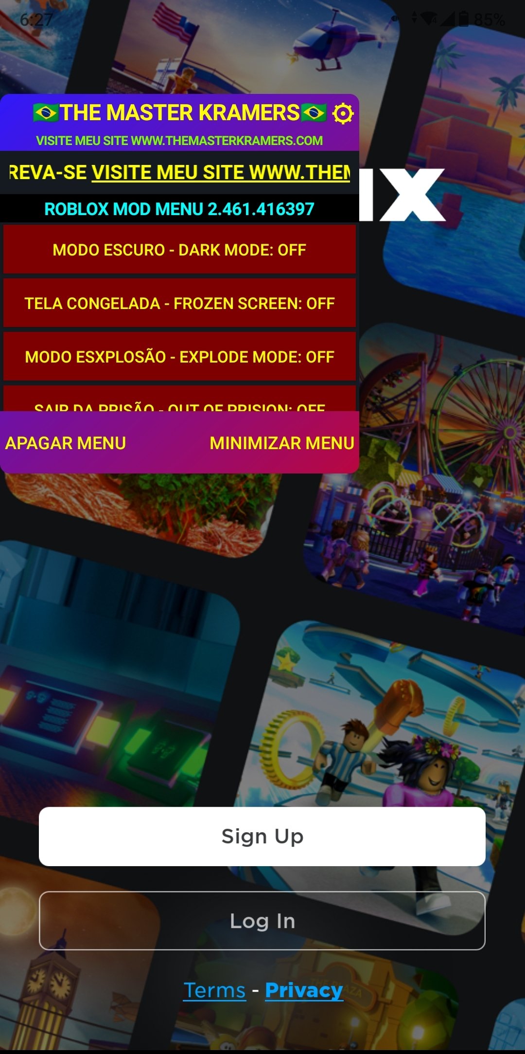 roblox mod menu max mods link na descrição 