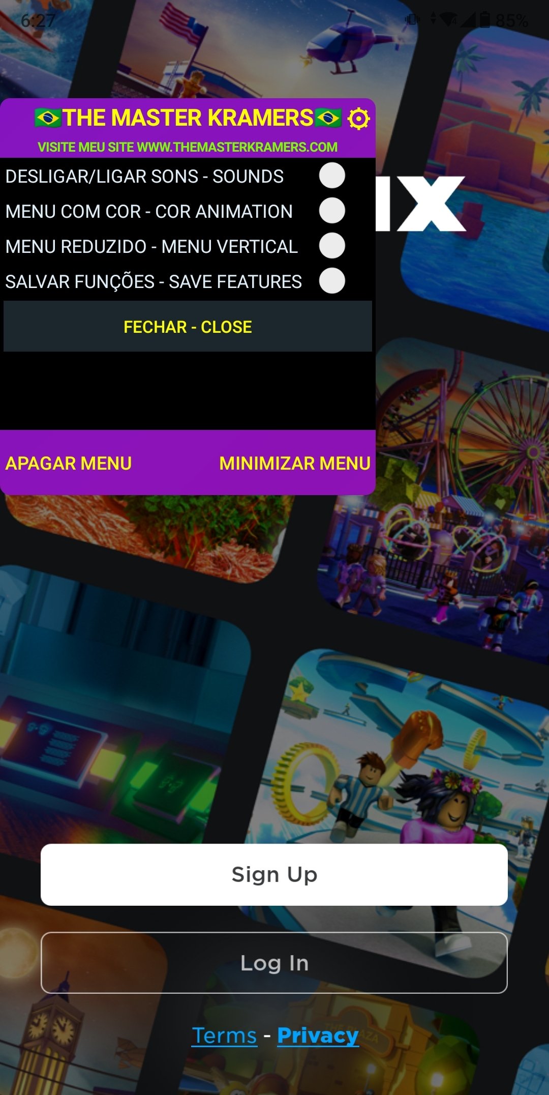 MOD MENU ROBLOX!! O MELHOR HACK4R ATUALIZADO COM ROBUX INFINITO E VARIAS FUNÇÕES!!