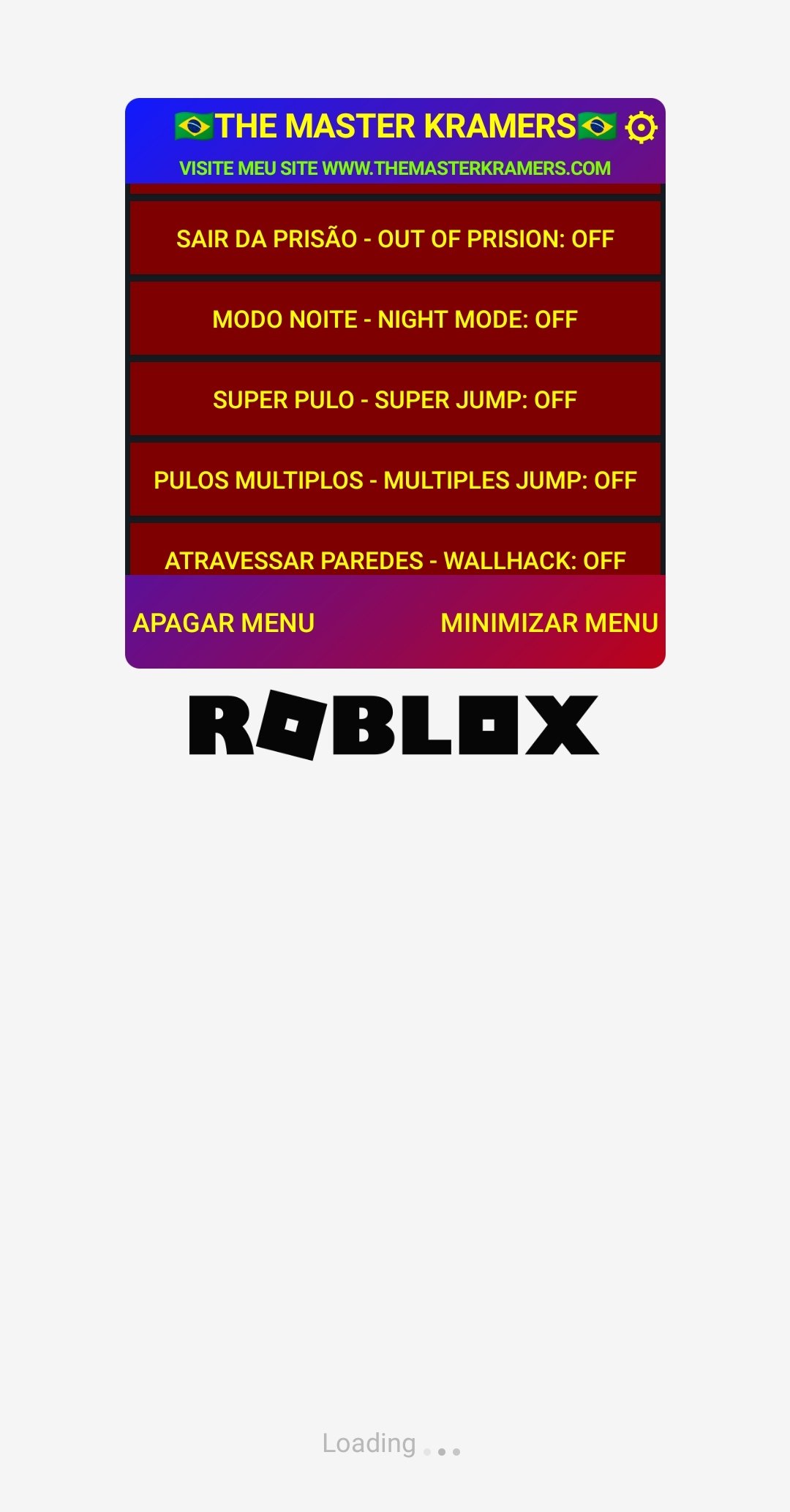 MOD MENU ROBLOX!! O MELHOR MOD ATUALIZADO