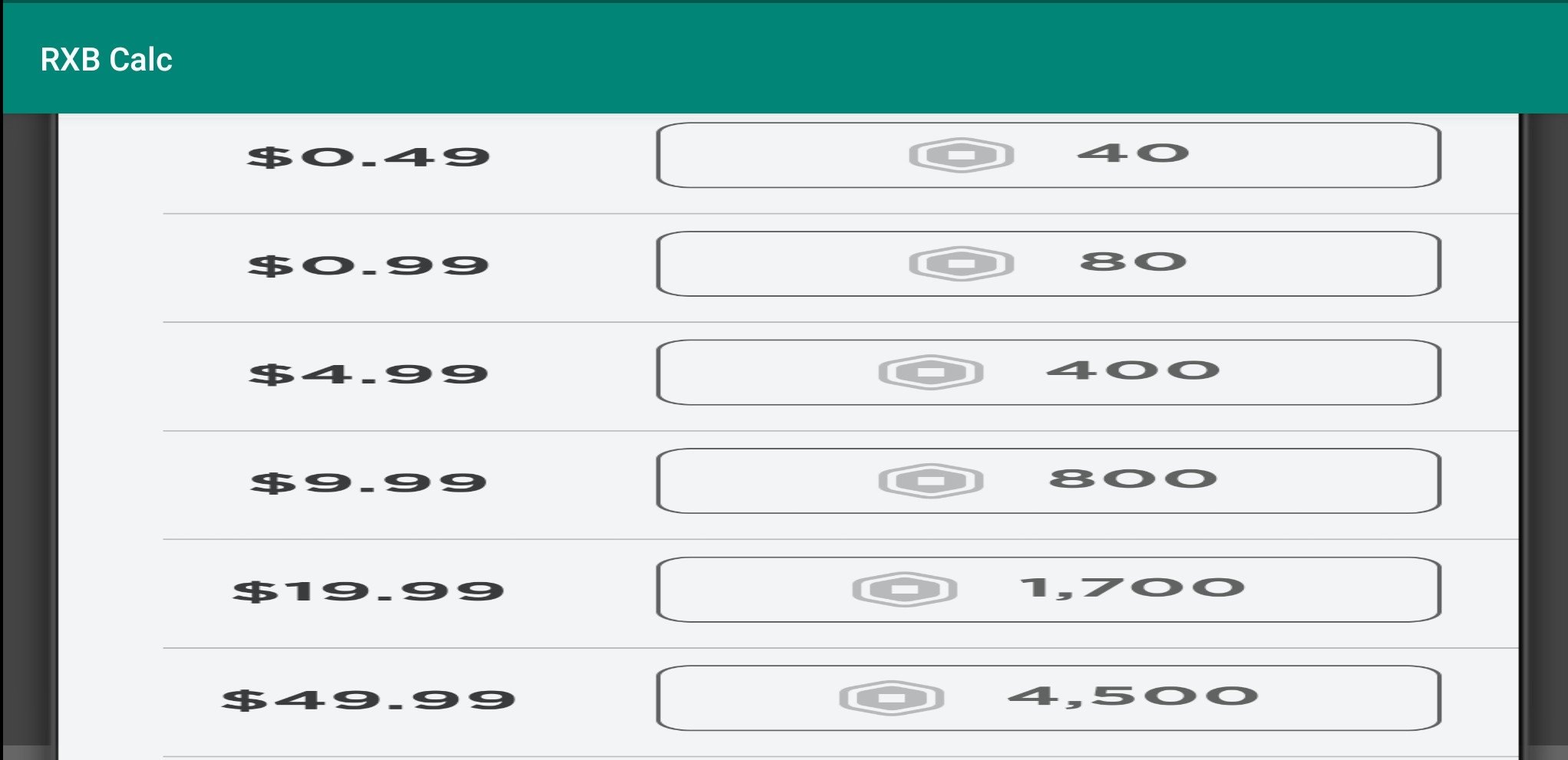 RBX - free Daily Robux calculator for Android - Download