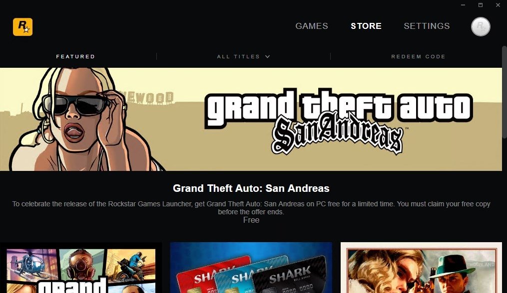 Rockstar Games Launcher 1.0 - Download for PC Free