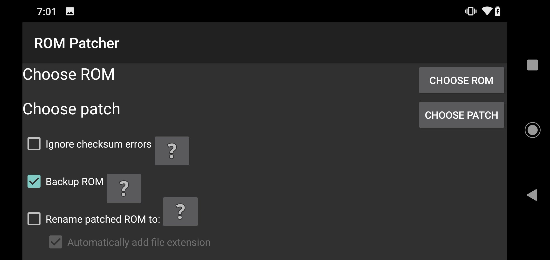 ROM Patcher Android