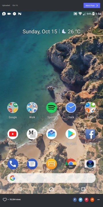 Rootless Pixel 2 Launcher Android 