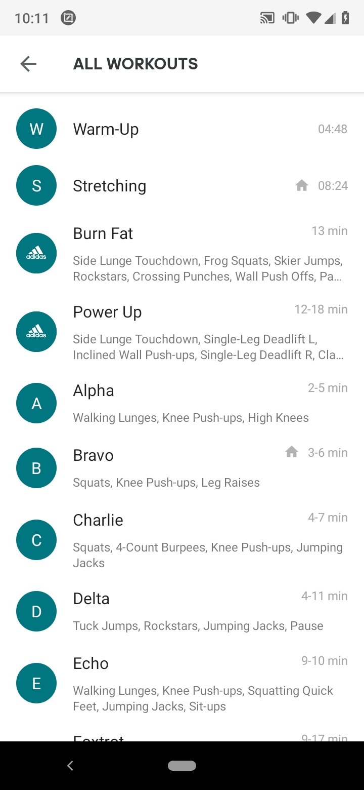 Adidas Training 4 24 Android用ダウンロードapk無料
