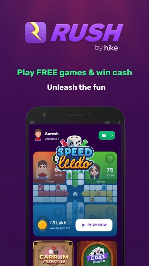 Rush: Ludo, Carrom Game Online by Hike Private Limited