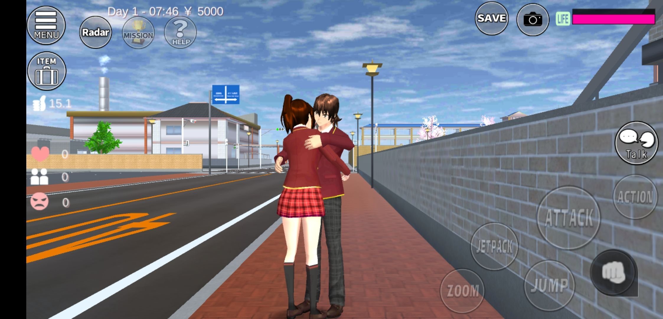 Baixar e jogar Sakura Alto escola Girl amor Story simulador jogos no PC com  MuMu Player