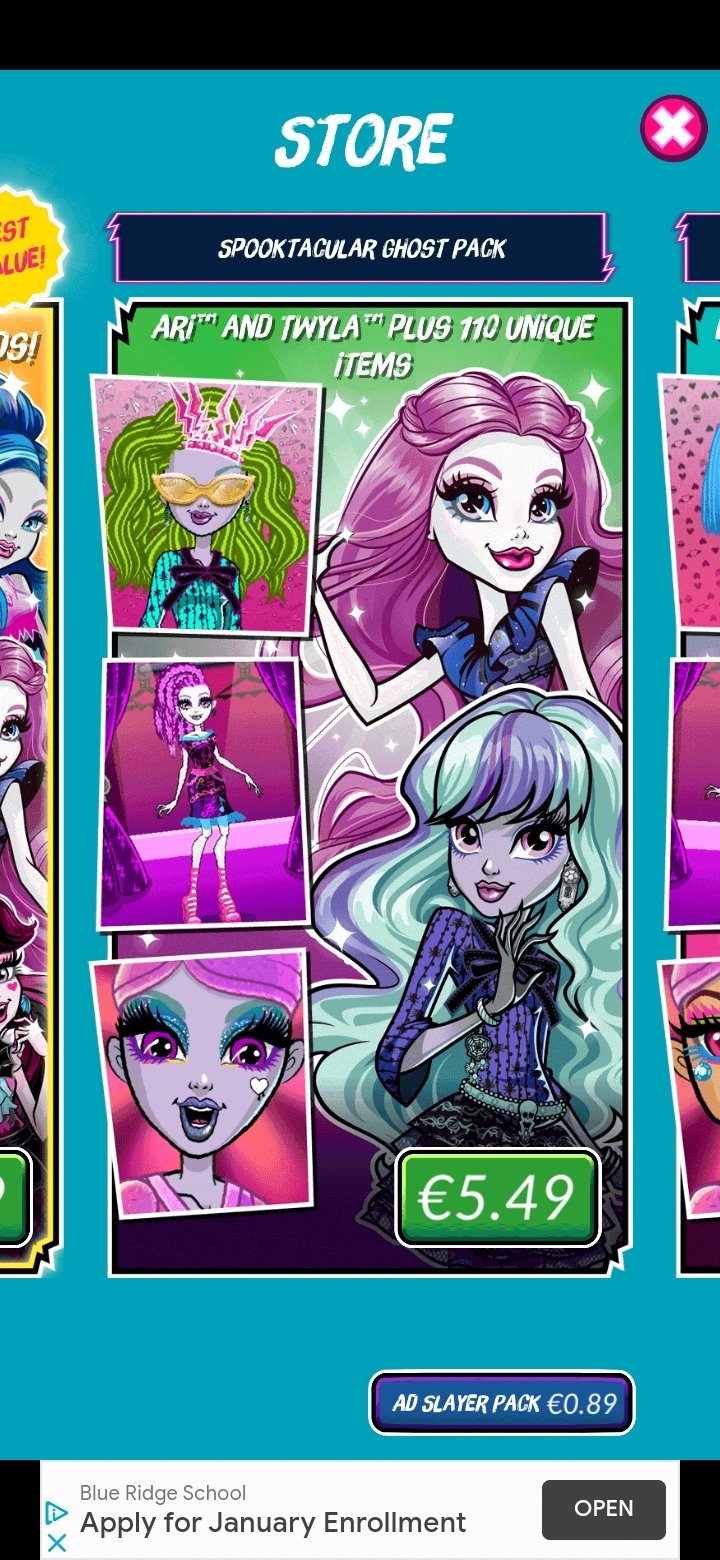 Monster High Beauty Shop: Fangtastic Fashion Game 1.1.9 ...