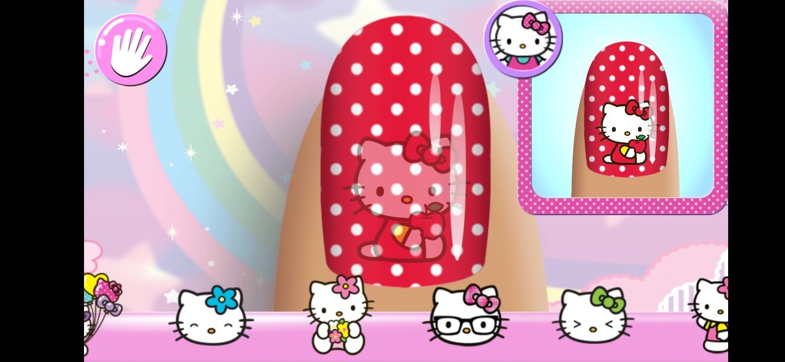 HELLO KITTY JOGO DE PINTAR AS UNHAS