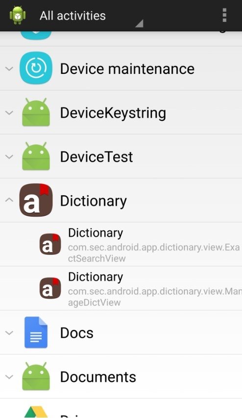 Samsung Dictionary Screenshot