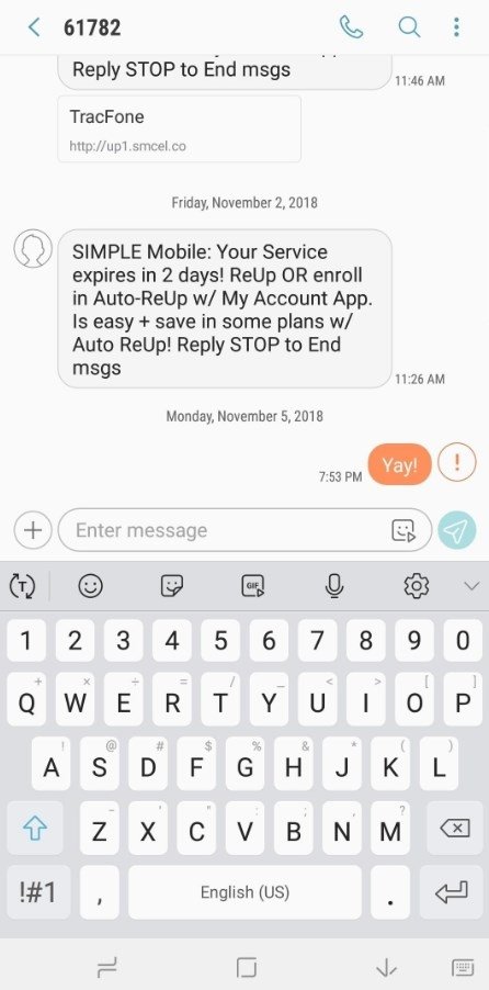 Samsung Messages Screenshot