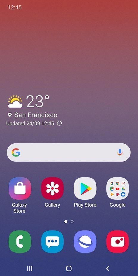 Samsung One UI Home Android 