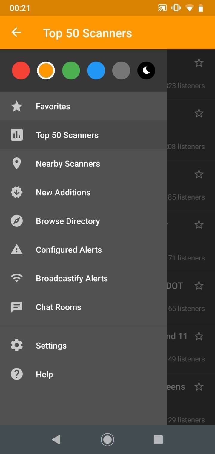 Scanner deals radio app