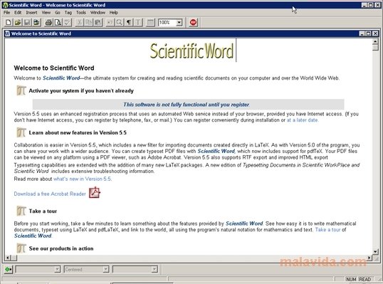 Scientific Word 6 0 29 Telecharger Pour Pc Gratuitement