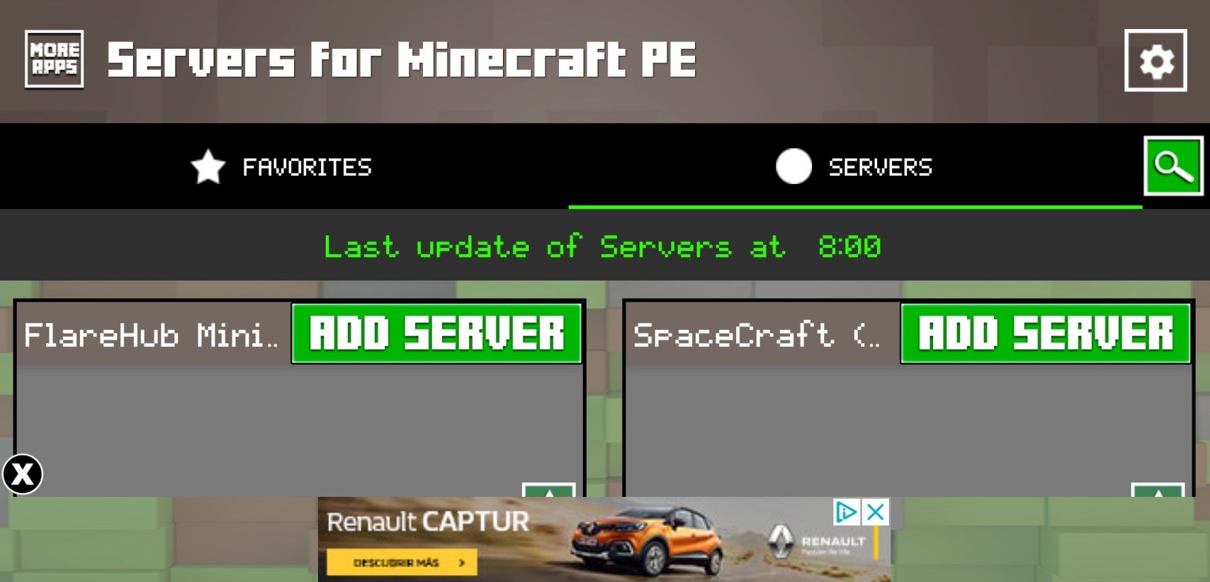server maker for minecraft pe