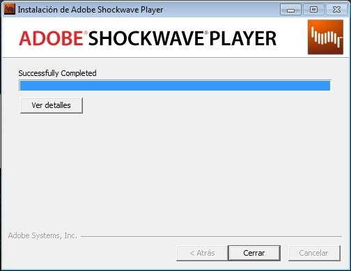 shockwave player not working on windows 10