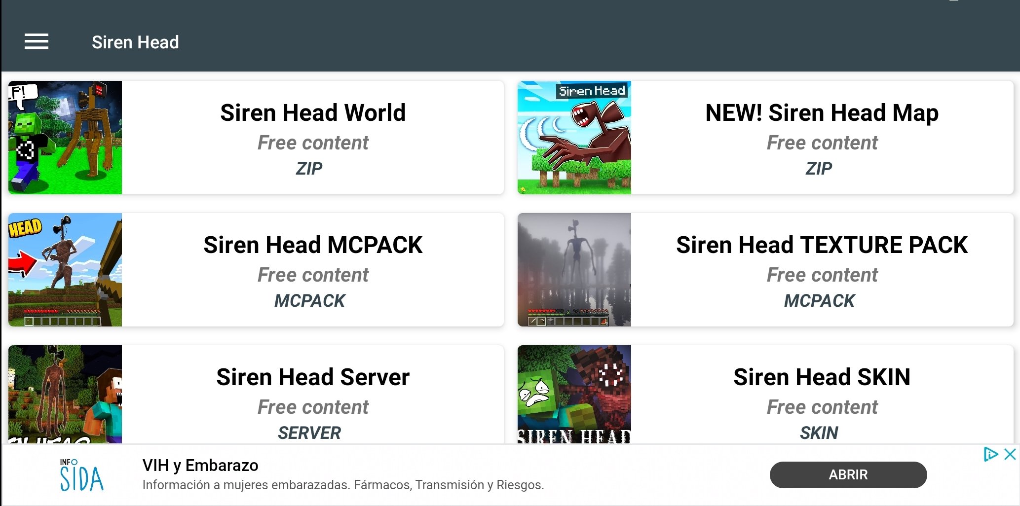 Download Siren head for minecraft android on PC