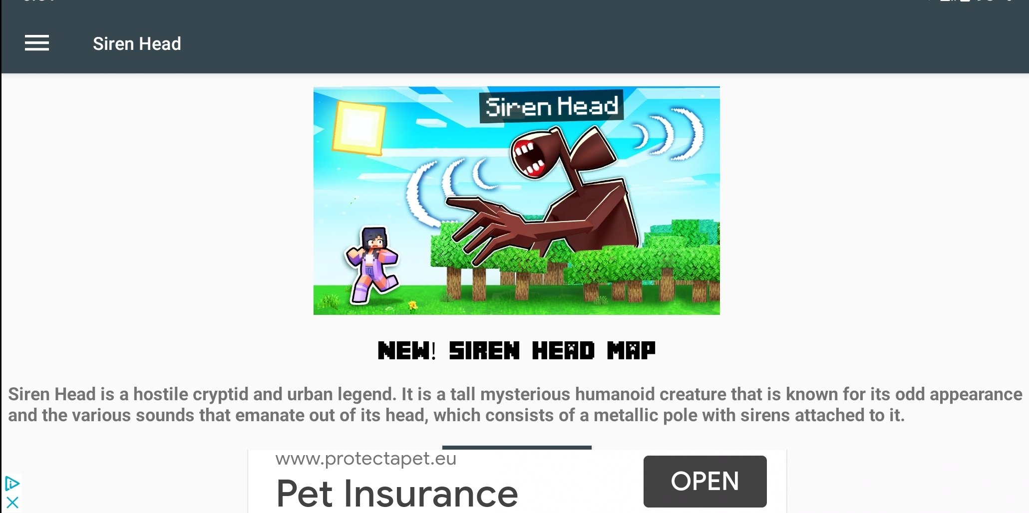 Siren Head Game for MCPE - APK Download for Android