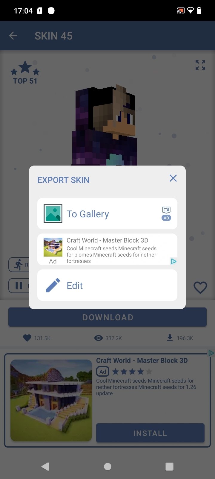 App Skins Roblox for Minecraft PE Android app 2021