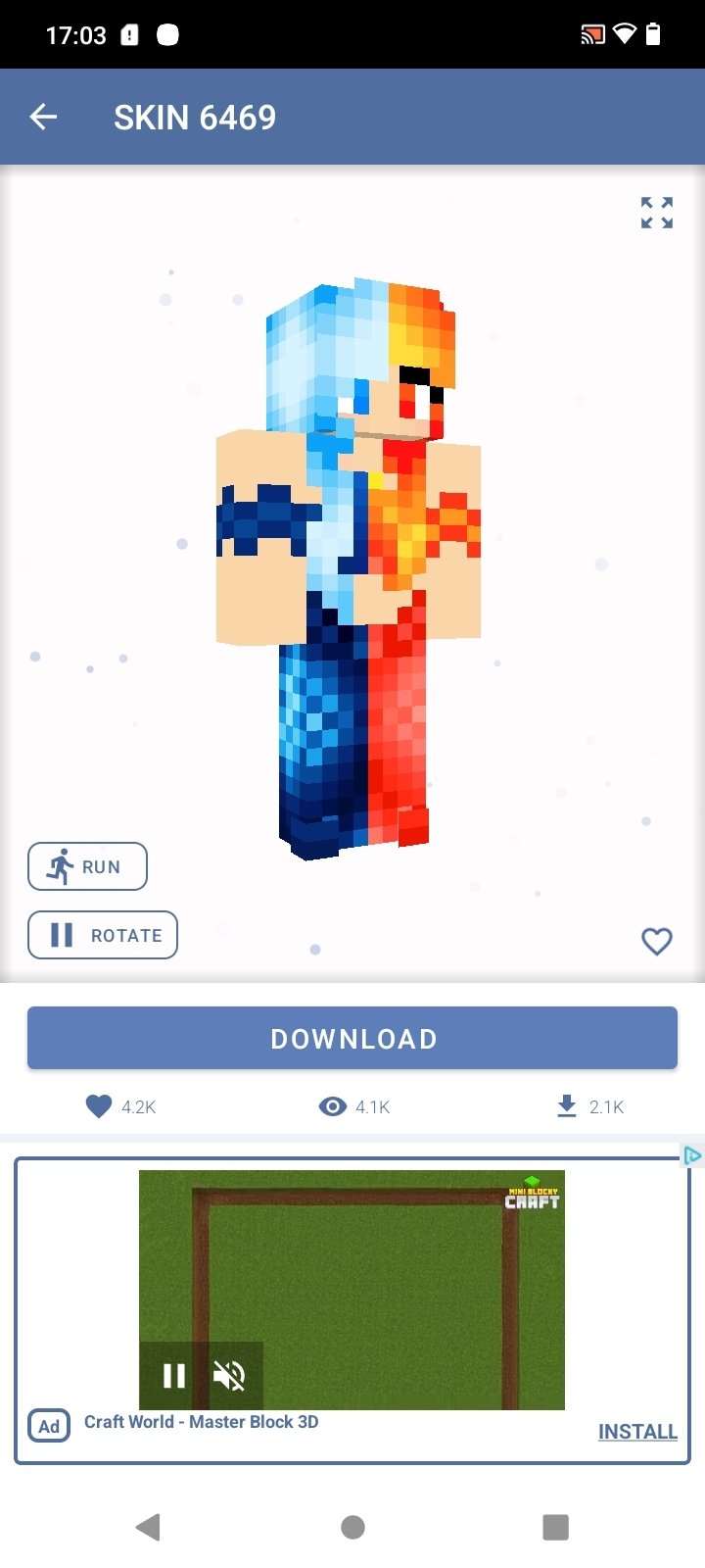 how to download a minecraft skin