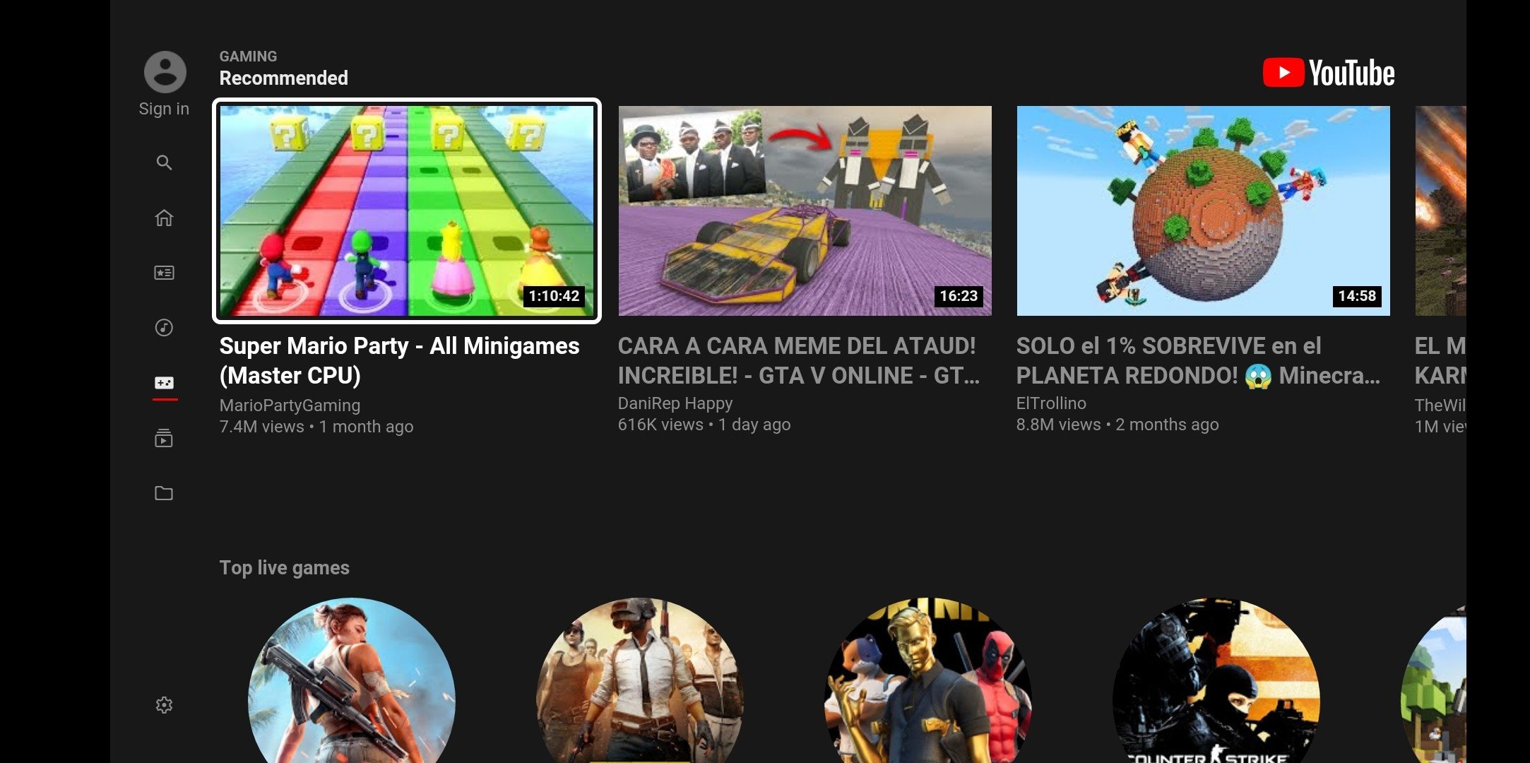 youtube apk for android tv