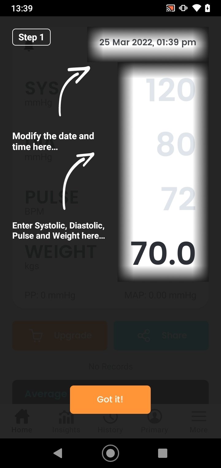 Blood Pressure App - SmartBP 