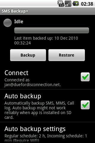 SMS Backup Android 