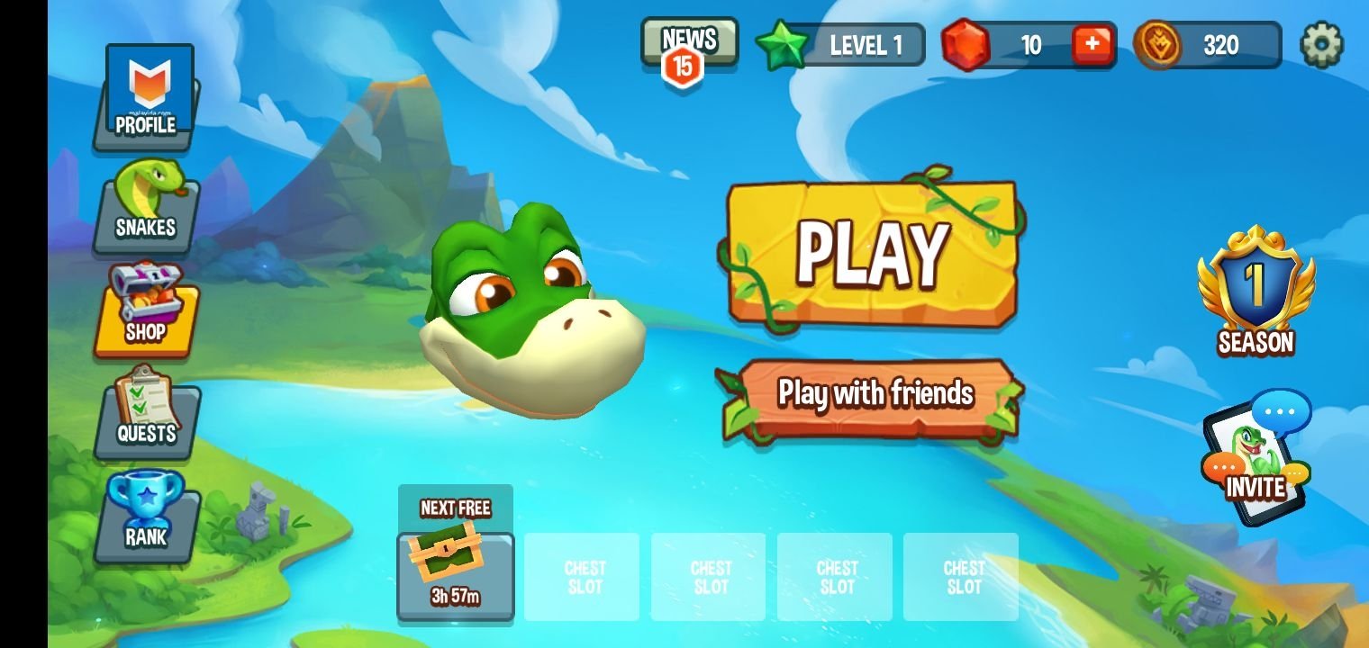 Play Snake Rivals on PC with BlueStacks