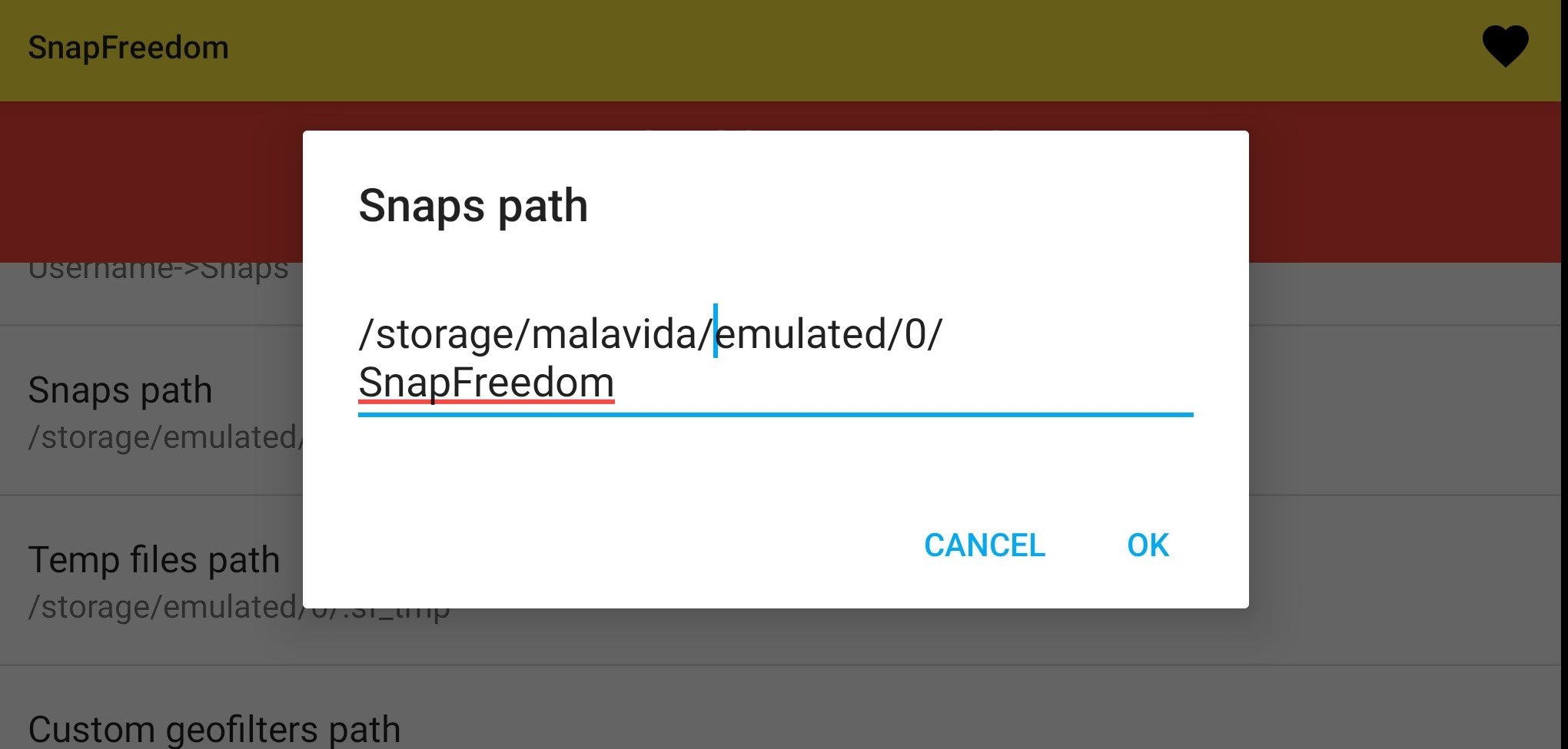 SnapFreedom Android