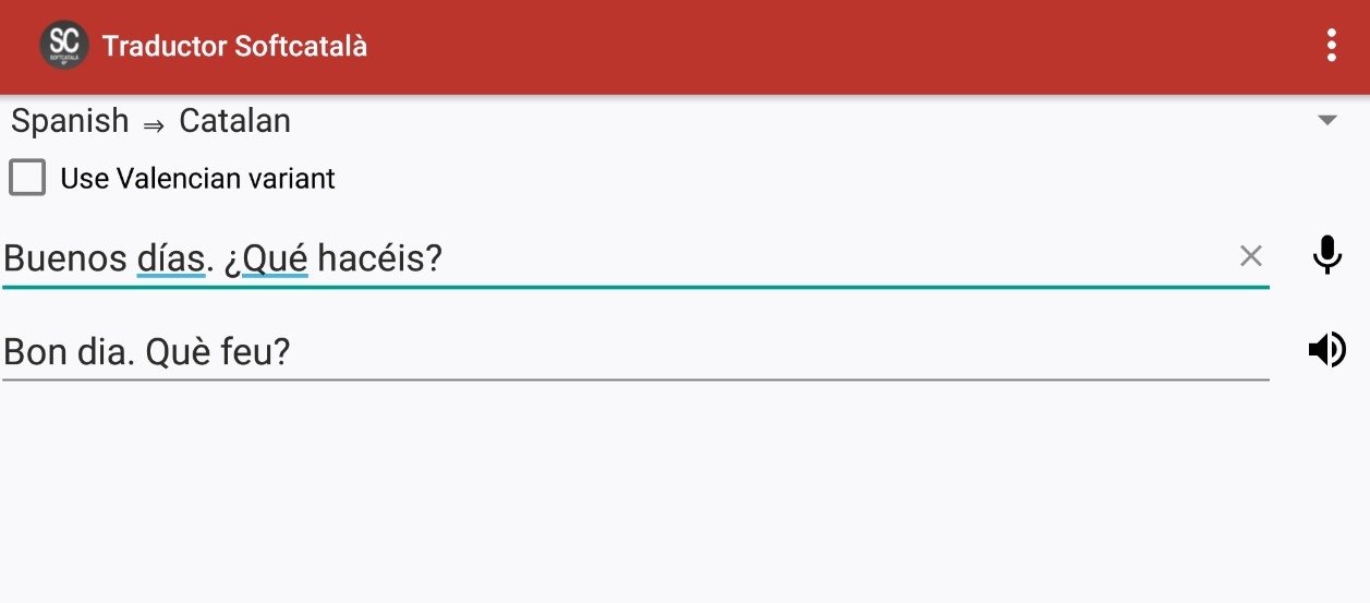 Descargar Traductor Catalán - Español - Softcatalà 0.92 APK Gratis para  Android
