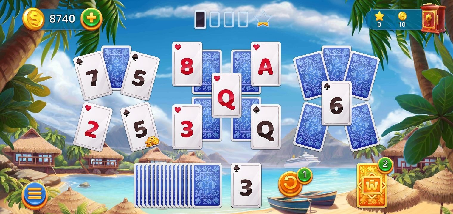 Solitaire Tripeaks Cruise Game