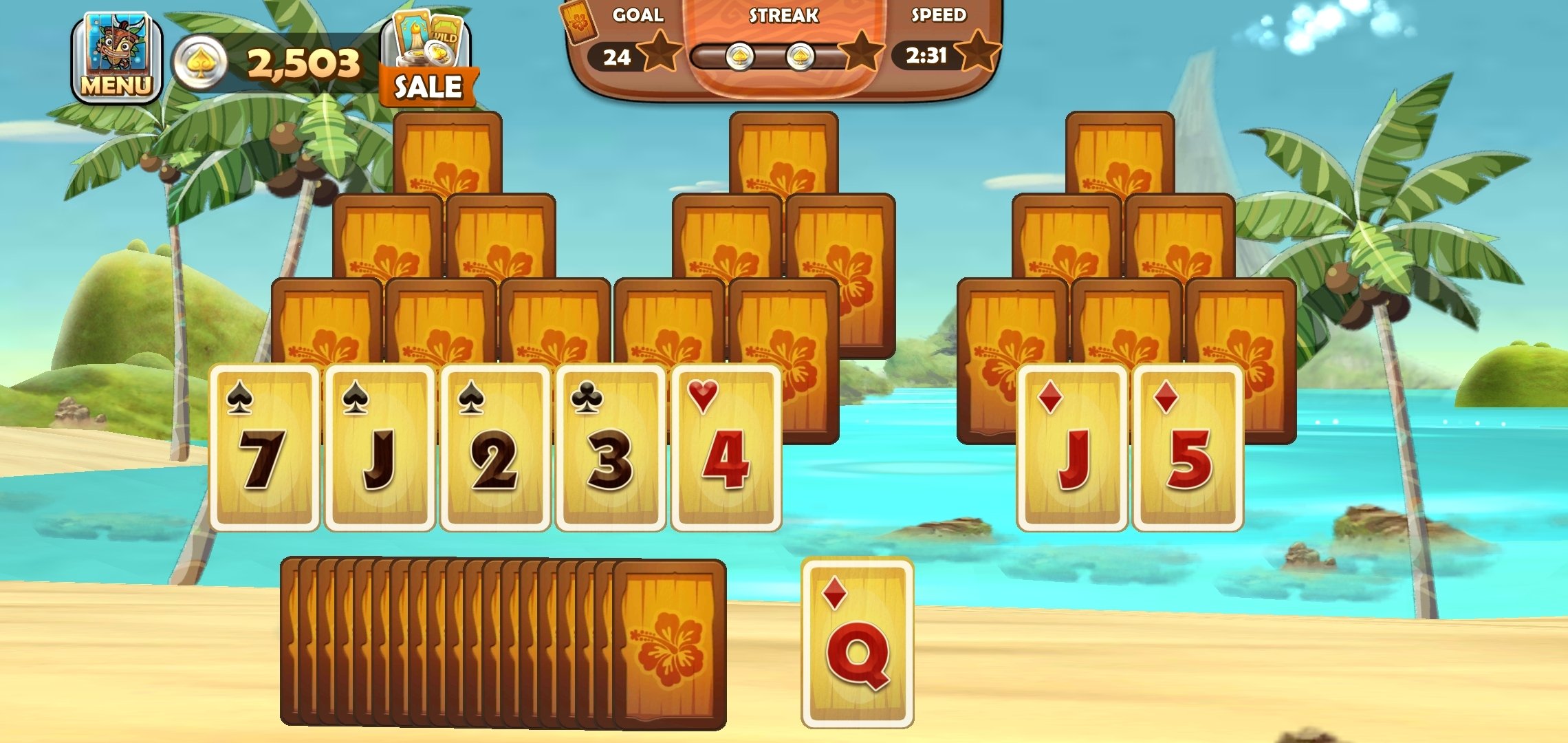 solitaire tripeaks free download for laptop