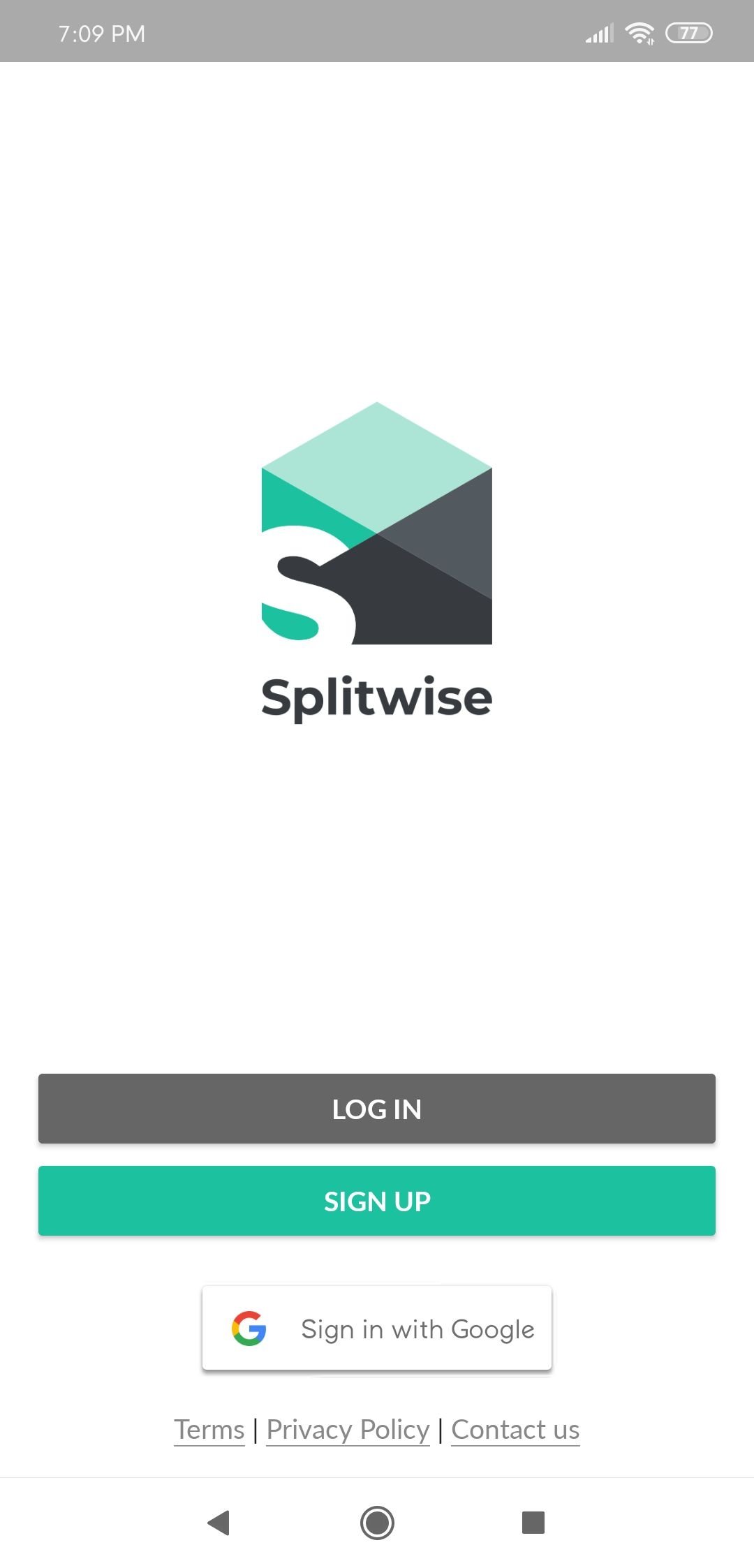 Splitwise Login / Signup - UpLabs