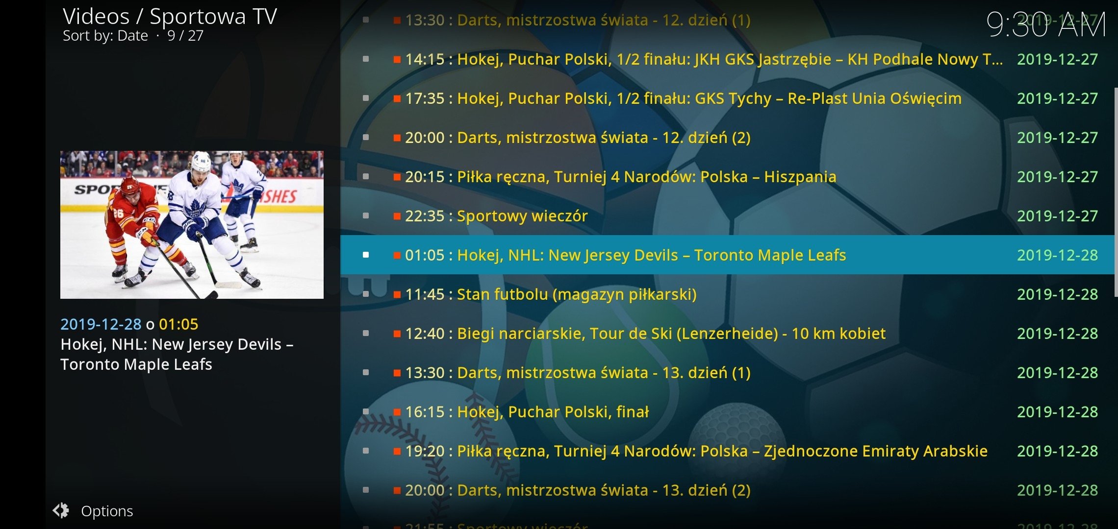 Sportowa TV Android 