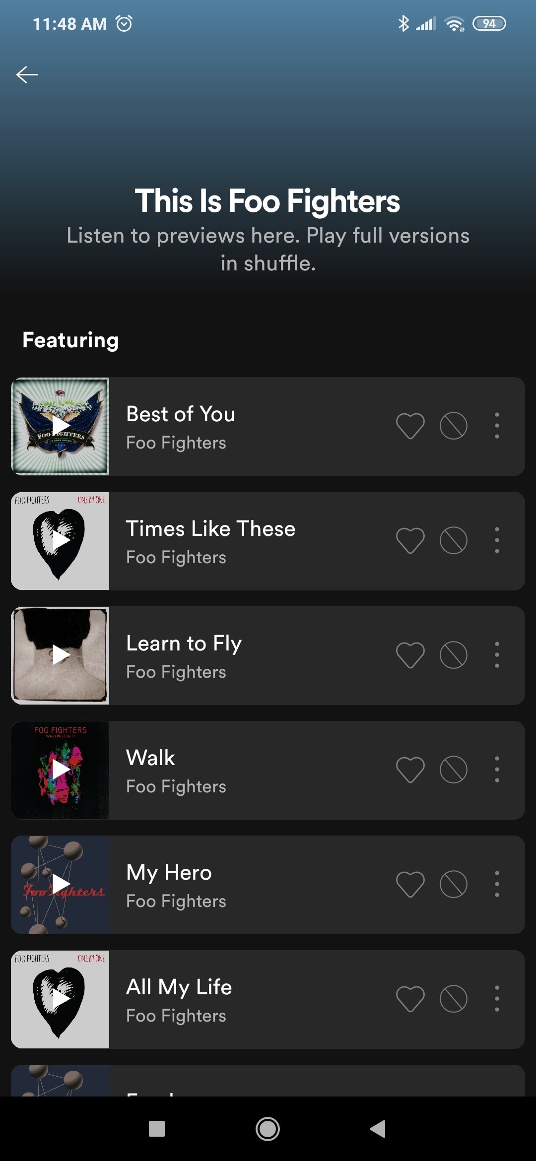 spotify on android free apk