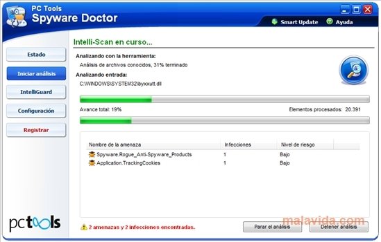 spyware doctor maintain email