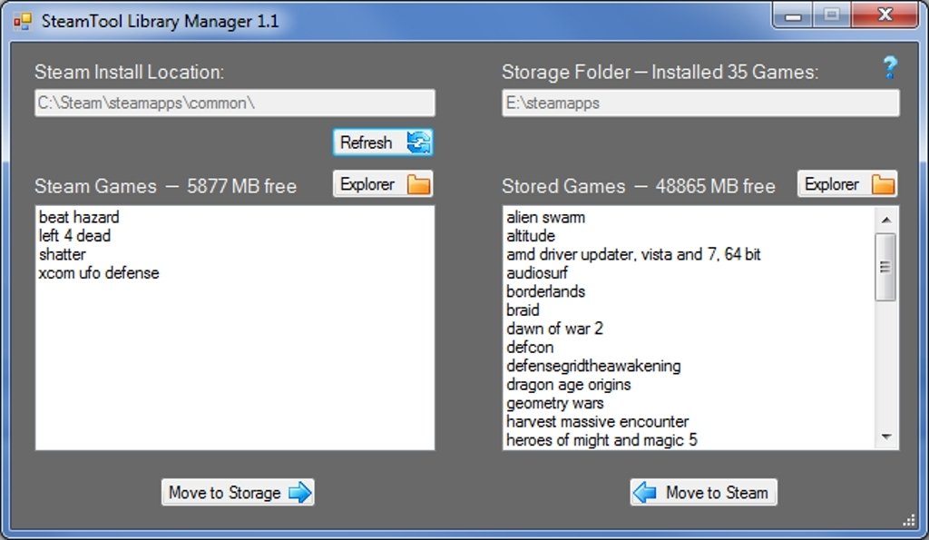 Steamtool Library Manager 1 1 Pc用ダウンロード無料