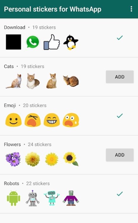 Download Personal Stickers for WhatsApp Android Free