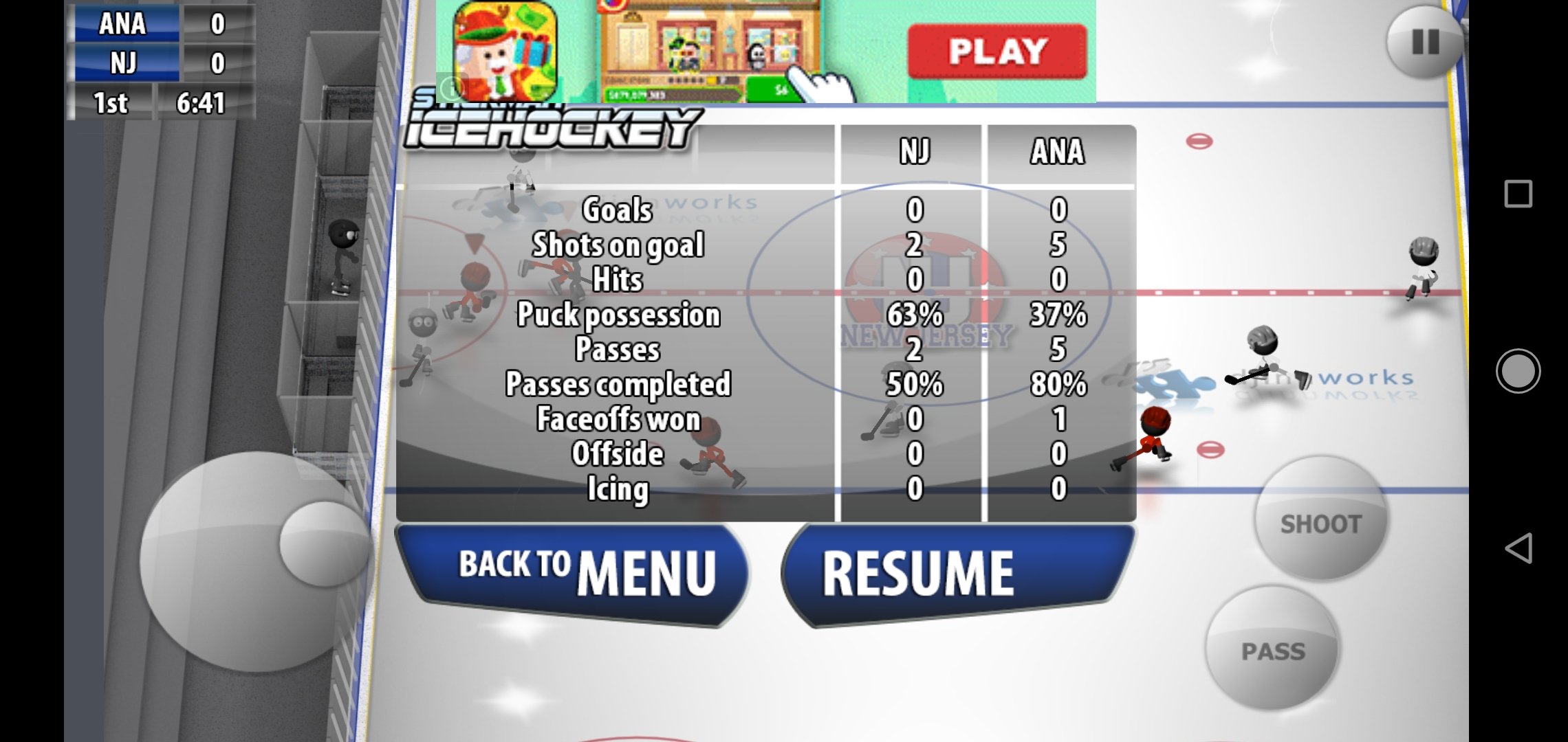 stickman ice hockey