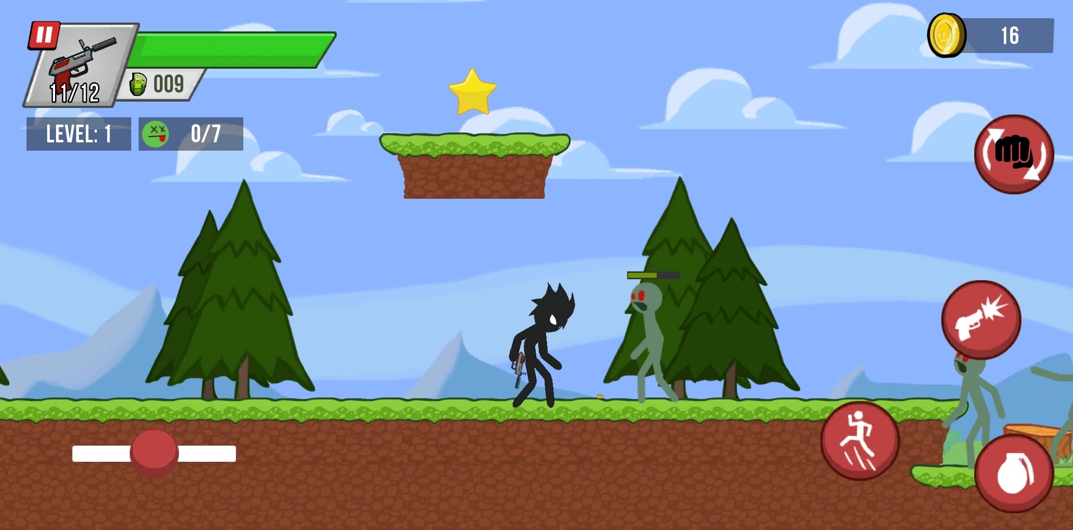 Stickman vs Zombies - Click Jogos