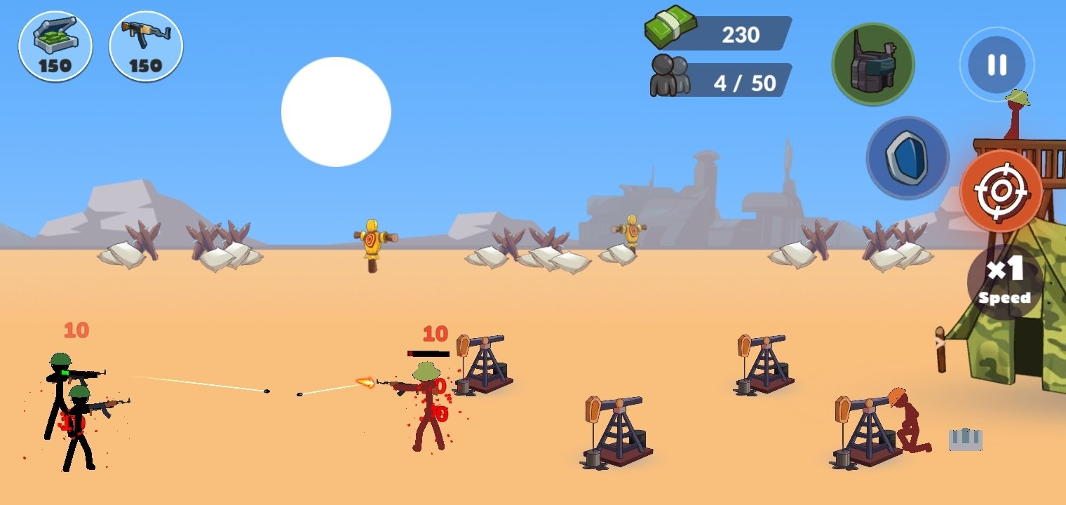 Stickman World War 🔥 Play online