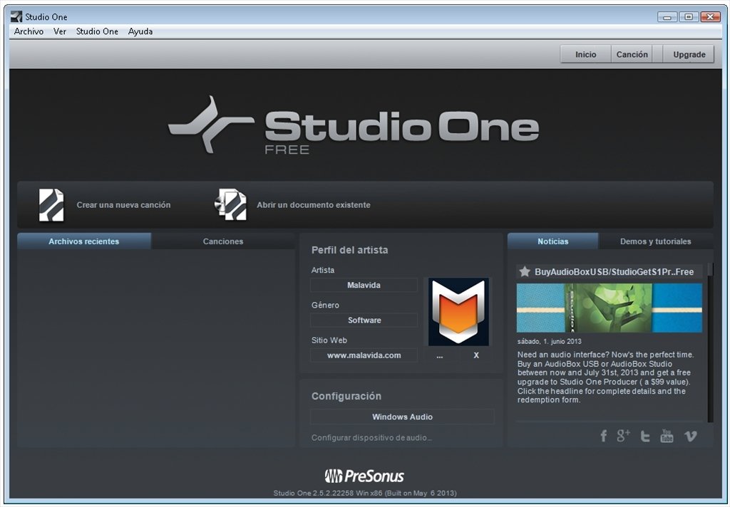 Studio One 2 6 0 Free Pc用ダウンロード無料