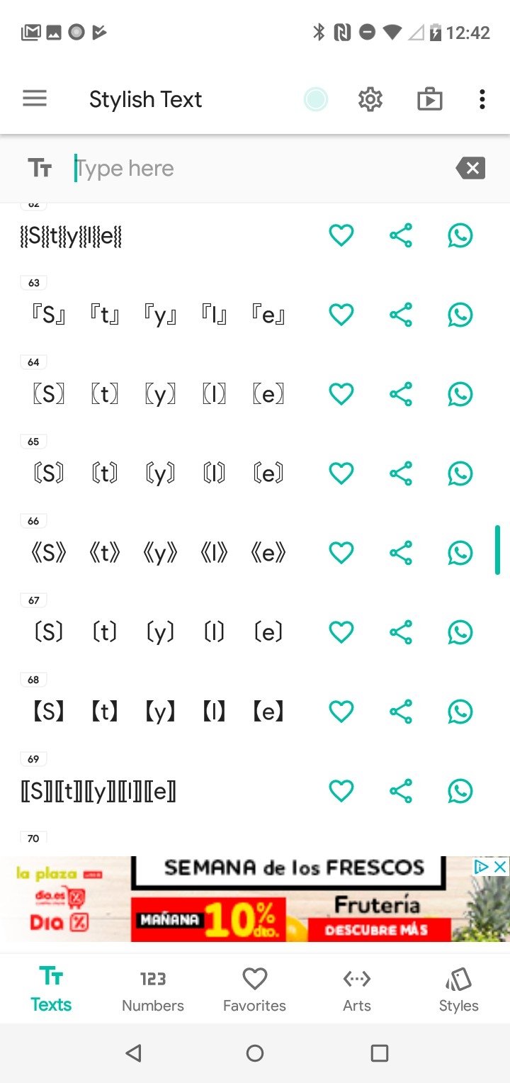 text styles android