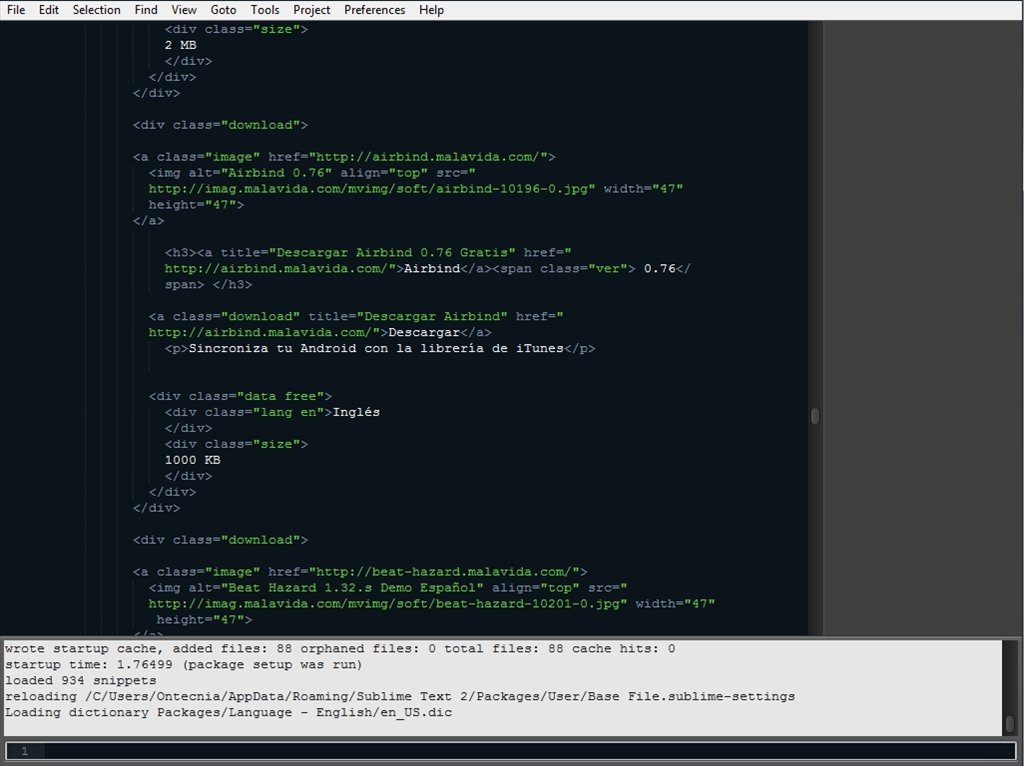 sublime text 2 download for mac