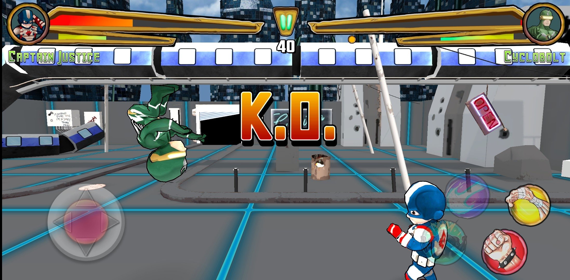 Superheroes 4 Fighting Game Android